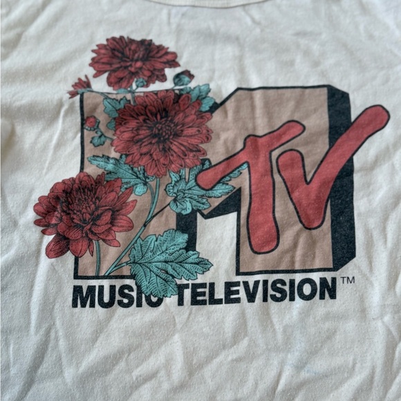 MTV music television 90s Y2K tee shirt women's XS - Picture 3 of 7